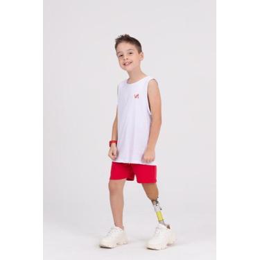 Imagem de Conjunto Regata Infantil Vida Costeira Branco, Branco, 12