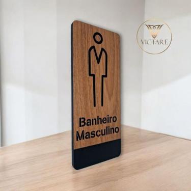 Imagem de Placa De Sinalização  Banheiro Masculino - NoBrand