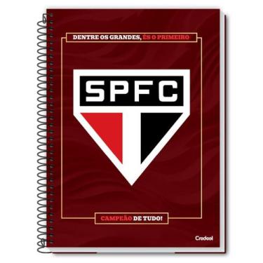 Imagem de Caderno 16 Materias São Paulo SPFC 256 Folhas Credeal, 2
