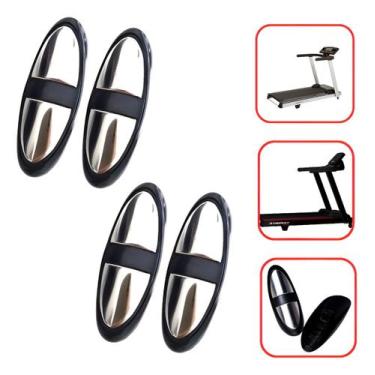 Imagem de Kit 2 Pares Sensor Hand Grip Universal Esteira Bike Elíptico - Polimet