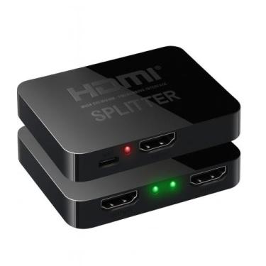 Imagem de Splitter HDMI 1x2 4K  Divisor e Duplicador de Tela com 2 Saídas Simult