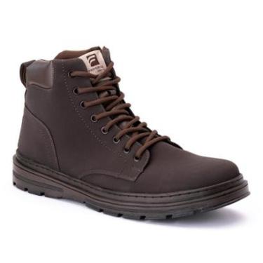 Imagem de Bota Coturno Adventure Masculina com Couro Sintético Solado de Borracha Conforto Resist...