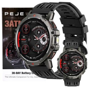 Imagem de Relógio Inteligente Peje ZW15 Redondo Masculino Resistente À Água Moni