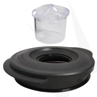 Imagem de Tampa Preta Compatível Copo De Vidro Liquidificador Oster Redondo - Da