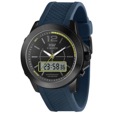 Imagem de Relógio X-Watch Anadigi Black-Masculino