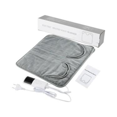 Imagem de Almofada Térmica Elétrica De Pelúcia Macia Lavável Para Pés, Manta Tér