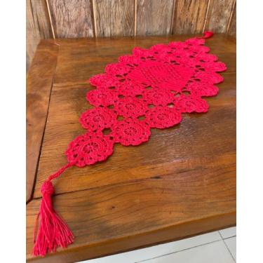 Imagem de Caminho De Mesa 1mx38cm P Crochê Artesanal - Maria Croche Veronez, Ver