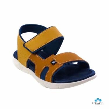 Imagem de Sandália Papete Infantil Menino Molekinho Masculina Básica Conforto OR