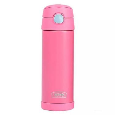 Imagem de Garrafa Térmica Infantil Adulto com Bico Coral Thermos   Funtainer 470