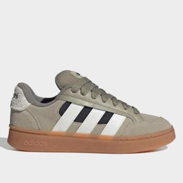Imagem de Tênis Adidas Grand Court Alpha SK8 Masculino, Marrom, Branco, 42