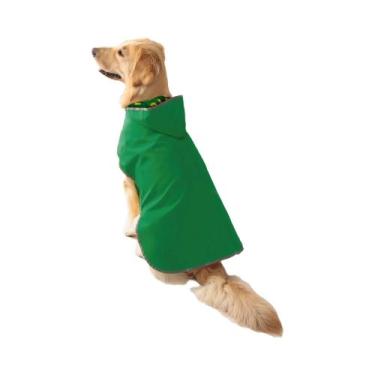Imagem de Capa De Chuva Amarela De Dupla Camada Para Cães, Jaqueta Pet Estilosa 
