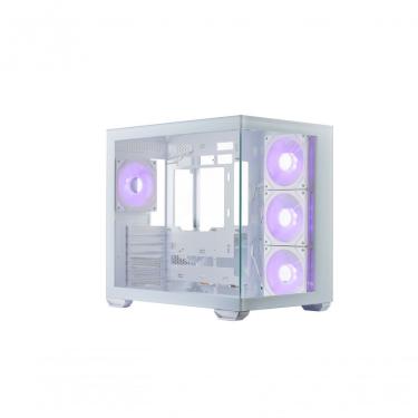 Imagem de Gabinete para Computador Elite 681 E681-WHNN-S00 Mid Tower ATX Aco Vidro Panoramico 4 Fans ARGB Branco Cooler Master