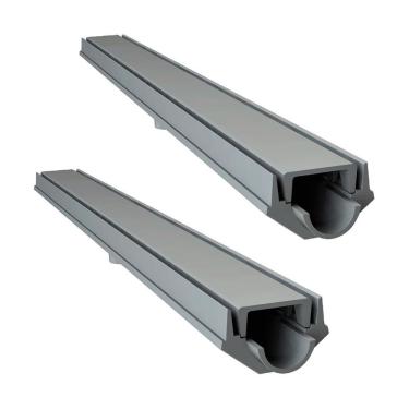 Imagem de Kit 2 Grelha Invisivel Oculta com Caixa Coletora 3263X2GDA para Agua Pluvial Cinza GDA Industria e Distribuidora