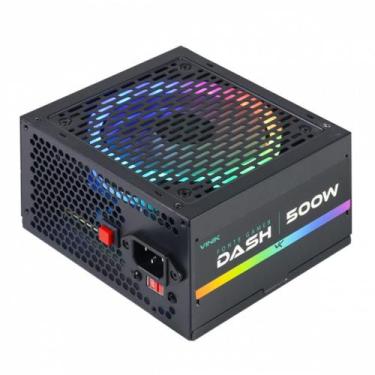 Imagem de Fonte Vinik Gamer Dash 500W, RGB, Preto, VFG500WPR, 110V