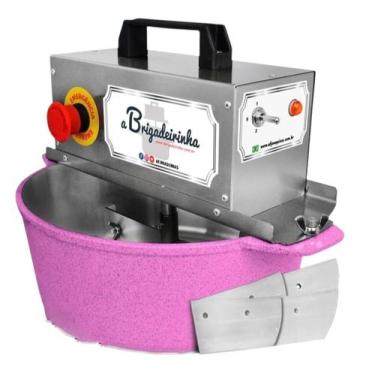 Imagem de Panela mexedora automatica abrigadeirinha 28cm platinum 5,6litros rosa