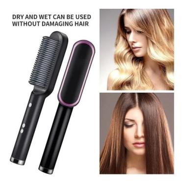 Imagem de Escova Profissional Multifuncional Elétrica Alisamento Hair - Ramindon