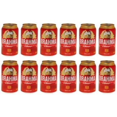 Imagem de Cerveja Brahma Chopp Lager Pilsen 12 Unidades - Lata 350ml