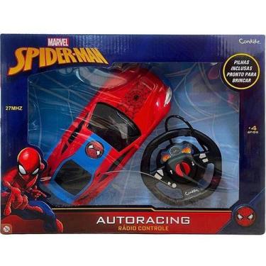 Imagem de Carrinho Controle Remoto Spider-man Auto-racing 3 Funções - Candide Br