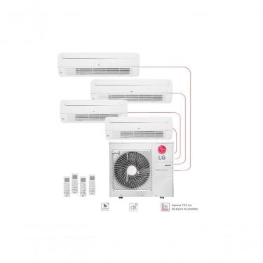 Imagem de Ar Condicionado Multi Split Inverter LG 72.000 BTUS 2x Evap 9.000 BTUS 2x Evap 24.000 BTUS Quente e Frio 220V E4Q4808