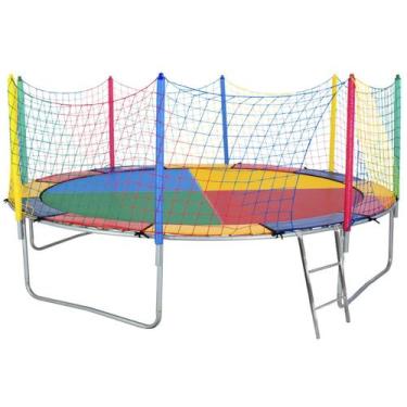 Imagem de Cama Elástica 3,05m ChicoPlay Lona Colorida Nacional