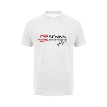 Imagem de Camiseta Masculina De Algodão De Manga Curta Ayrton Senna Drive to Per