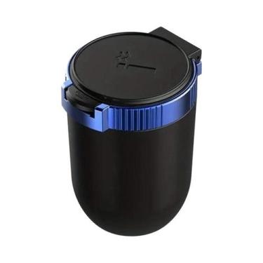 Imagem de Cinzeiro Universal De Aço Inoxidável Para Carro Com Luz LED, Cinzeiro 