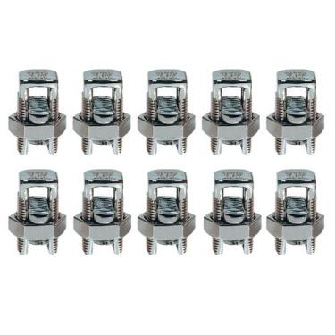Imagem de 10 Unidades Conector Parafuso Fendido Cabos 185mm Split Bolt - INTELLI