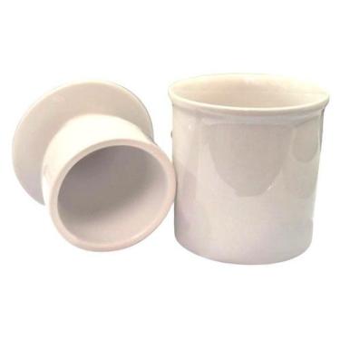 Imagem de Manteigueira Francesa Cor Branco Mesa Café Da Manhã ou tarde - Hauskra