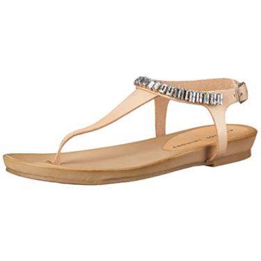 Imagem de Chinese Laundry Chinelo, Sandálias Femininas com Costas Piscantes, Couro de Avelã, 8