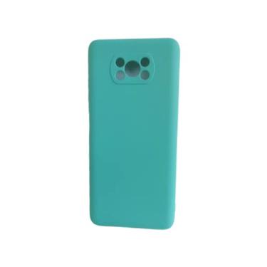 Imagem de Capa Capinha Case Aveludada com Proteção Câmera Compatível Xiaomi Poco X3 Nfc/Pro Verde Cana