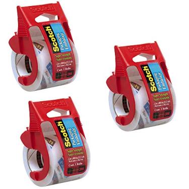 Imagem de Fitas adesivas Scotch Brand 341, transparentes, pacote com 3