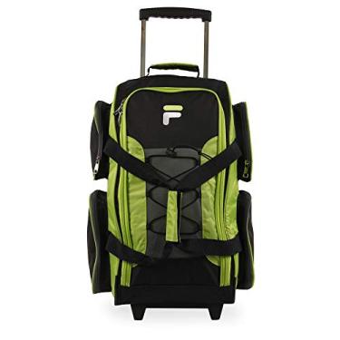 Imagem de Bolsa esportiva rolante leve de 55,88 cm Fila, limão neon, tamanho único