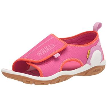 Imagem de KEEN Knotch River Open Toe Sandal, Magenta/Lilac Chiffon, 4 US Unisex Big Kid
