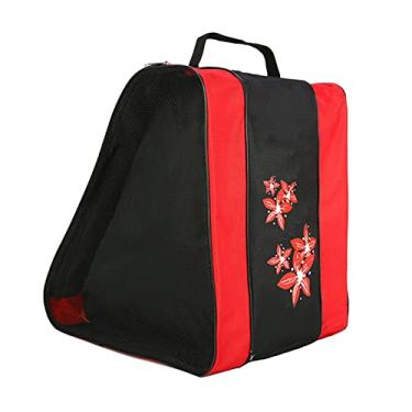 Imagem de de patins, estojo de patins de de patins triangular de patins para de skate Bolsa de transporte com alça de, VERMELHO