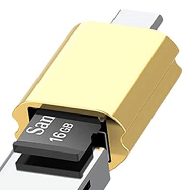 Imagem de 2 Pcs Cartão Tipo C - Adaptador Cartão Memória,Adaptador USB 2.0 para USB C, celular lê diretamente o cartão TF, transfere fotos