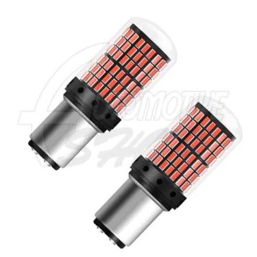 Imagem de Lâmpada Pingo 1157 Dois Polos 144 leds smd Vermelho 360o Un