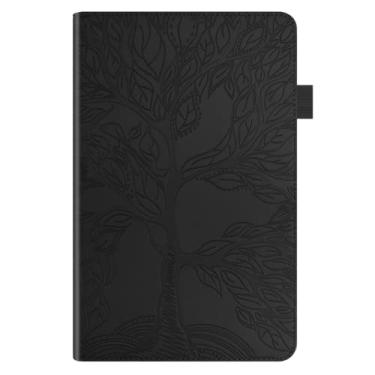 Imagem de ZiEuooo Capa para tablet Samsung Galaxy A 10.1 A 10.5 A7 Lite A 8.0 A 8.4 A8 S5e S6 Lite S7 S8 Trend capa protetora para cartão de mão elegante durável (A7 T500 T505 2020, preta)