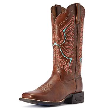 Imagem de ARIAT Botas Rockdale Country Femininas, Marrom naturalmente envelhecido., 8