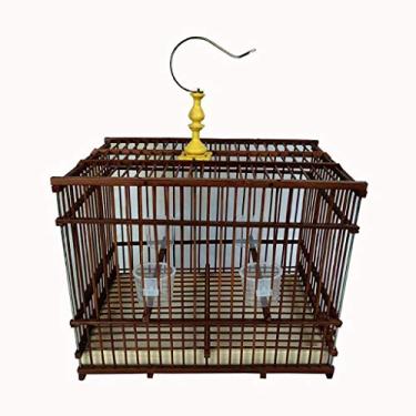 Imagem de KIZQYN Gaiolas Gaiola de Pássaro Retangular Villa de Pássaro Gancho de Aço Inoxidável Ornamento Externo Gaiola de Pássaro Gaiola de Voo