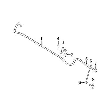Imagem de Parafuso de barra estabilizadora de suspensão Mopar 0650 9407AA