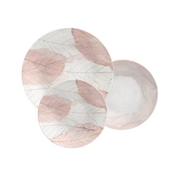 Imagem de Jogo de Pratos Tramontina Rose em Porcelana Decorada 18 Peças