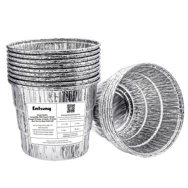 Imagem de Entsong Smoker Bucket Liner Peças de reposição compatíveis com churrasqueiras de madeira Traeger e churrasqueira Oklahoma Joe's Smoker, pacote com 25