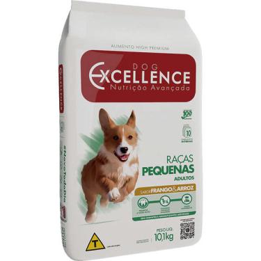 Imagem de Ração Seca Dog Excellence Frango com Arroz para Cães Adultos Raças Pequenas  - 10,1 Kg
