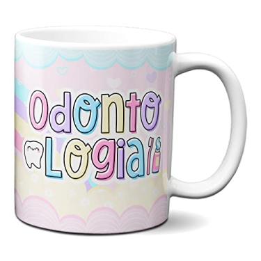 Imagem de Caneca Odontologia Profissão Dentista Profissional Fofa (Branca)