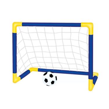 Imagem de Kit Futebol Gol Mini Trave Com Rede + Bola Infantil