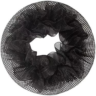 Imagem de 20 peças capa feminina reutilizável rede coque balé chignon malha elástica para dança patinação redes capas fazendo cabelo dançarina
