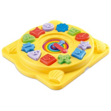 Imagem de Brinquedo Didático Relógio Didático c/ Blocos De Encaixar