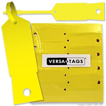 Imagem de Etiquetas de chave Arrow com travamento automático AMARELO (1.000 por pacote) Tamanho 4 1/5.1 cm x 3/10.2 cm (AMARELO)