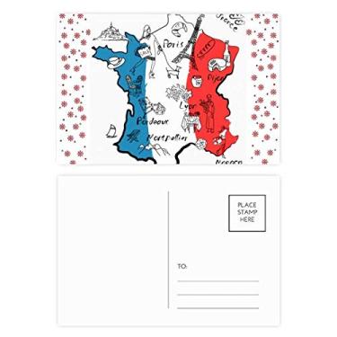 Imagem de Mapa da cidade da França com a bandeira nacional de Natal, Natal, celebração, cartão postal de bênção