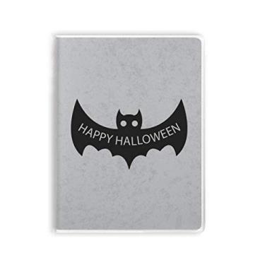 Imagem de Diário de capa macia Hallowmas Black Bats Happy Halloween